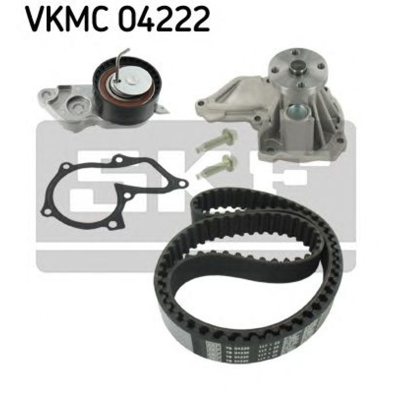 VKMC 04222 SKF - Насос охолоджуючої рідини + комплект зубчатого ремня